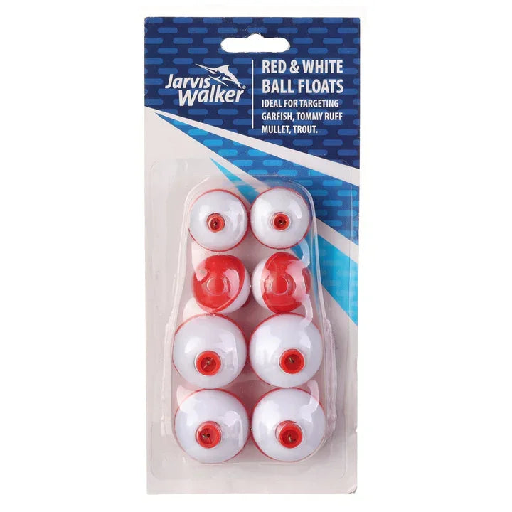 Jarvis Walker Red & White Ball Floats