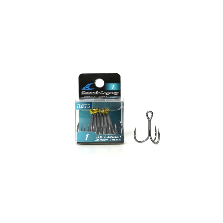 . Ocean’s Legacy Lancet 3X Treble Hooks