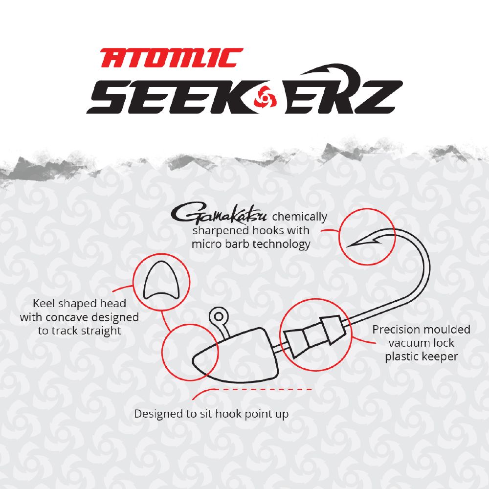 Atomic Seekerz Heavy Wire 1/3oz Jig Head