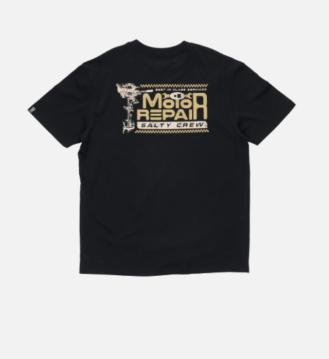 Salty Crew Motor Repair Premium SS Tee Black