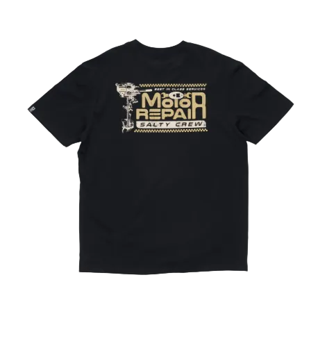 Salty Crew Motor Repair Premium SS Tee Black