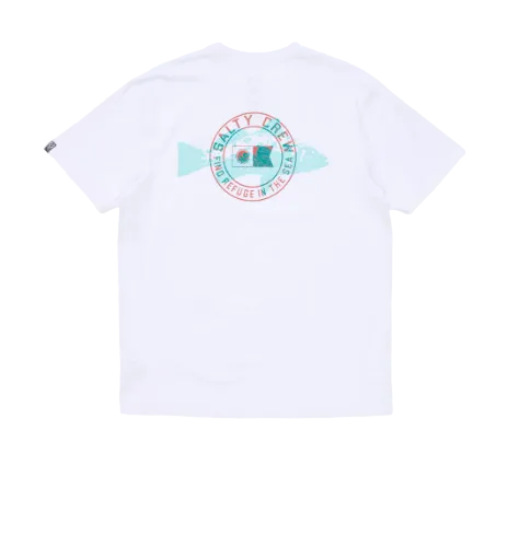 Salty Crew Kritter Stamp Premium SS Tee White