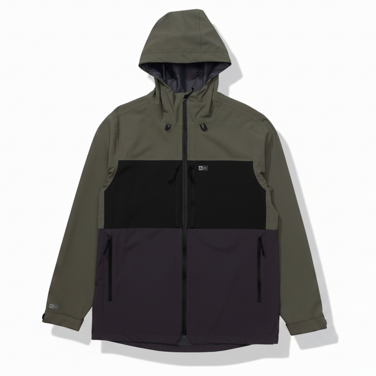 Salty Crew Long Range Jacket Iron