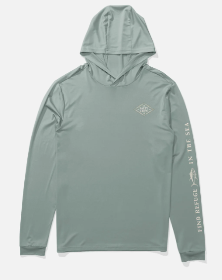 Salty Crew Iconic Hood Sunshirt Jade