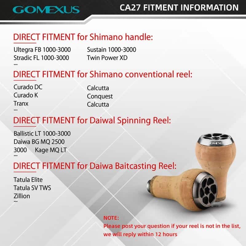 Gomexus Cork Reel Power Knob 27mm