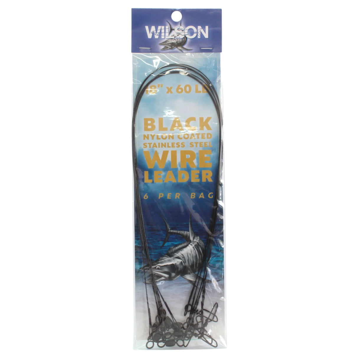 Wilson Deluxe Black Nylon Coated S/S Wire Leader