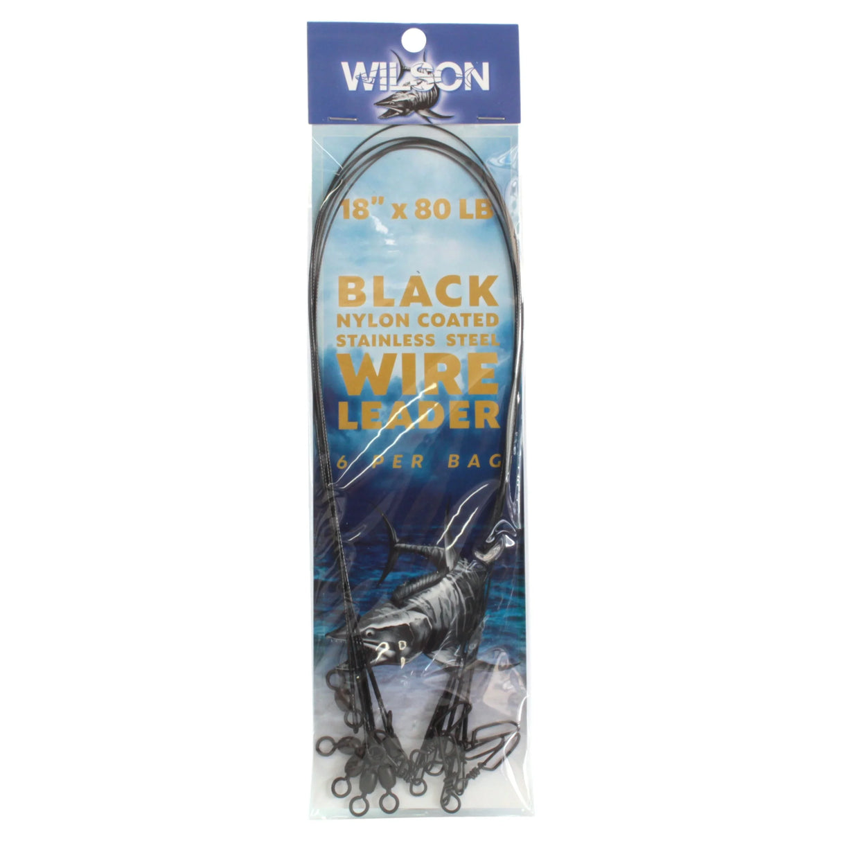 Wilson Deluxe Black Nylon Coated S/S Wire Leader