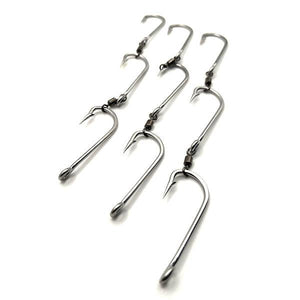 Loco Stainless Steel 3 Gang Hooks With Swivels - Addict Tackle