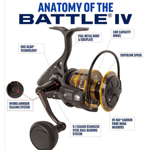 PENN Battle IV Spin Reel - Addict Tackle