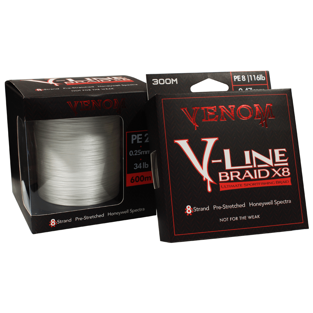 Venom V-Line 8 Strand Braid 300M - Addict Tackle