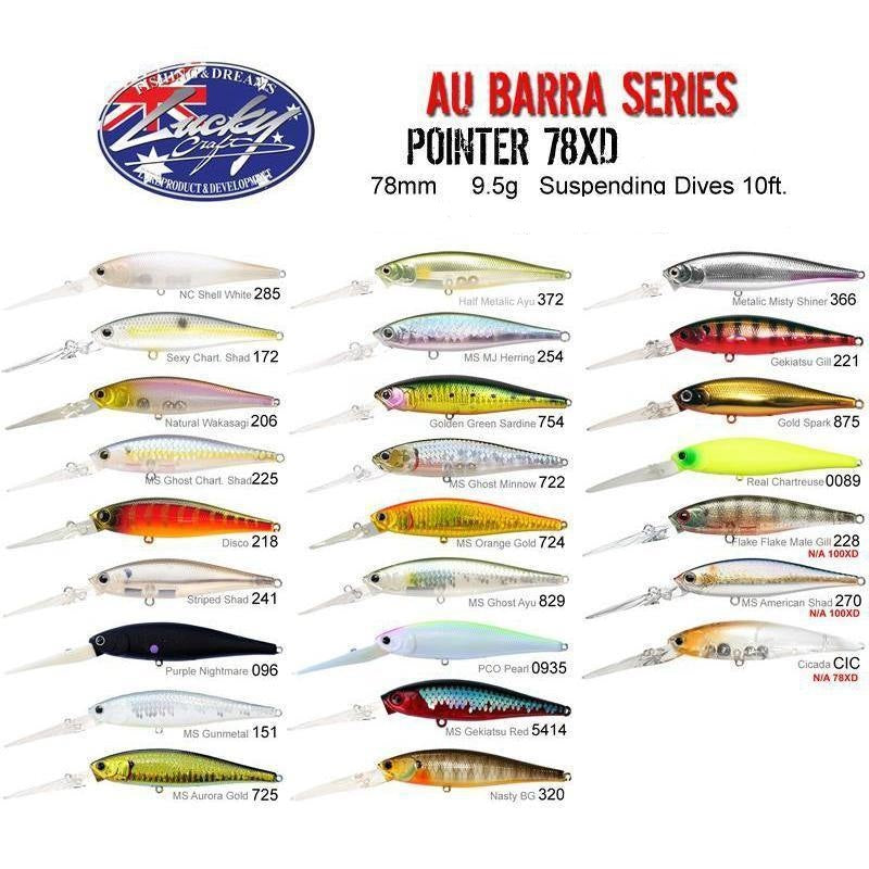 Lucky Craft Pointer 78XD Barra Hard Body Lure - Addict Tackle