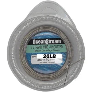 Ocean Stream 7 Strand Uncoated Wire - 10m by Ocean Stream at Addict Tackle