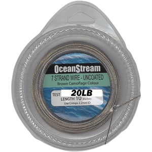 Ocean Stream 7 Strand Uncoated Wire - 10m by Ocean Stream at Addict Tackle
