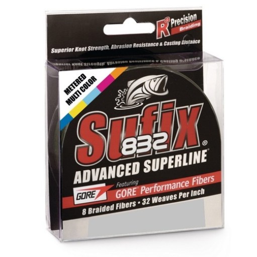 Sufix 832 Braided Fishing Line Metered Multi-Coloured 300m
