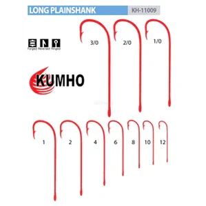 Kumho 11009 Red Long Shank Hooks Value Pack by Kumho at Addict Tackle