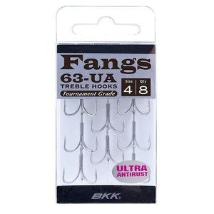 BKK Fangs 63-UA Treble Hooks by BKK at Addict Tackle