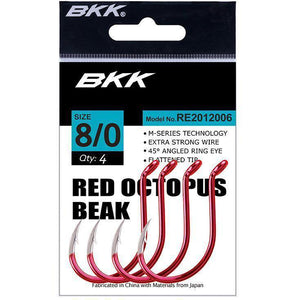 BKK Red Octopus Beak Fishing Hook by BKK at Addict Tackle