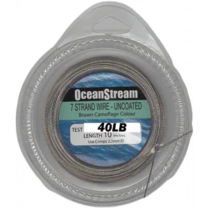 Ocean Stream 7 Strand Uncoated Wire - 10m by Ocean Stream at Addict Tackle