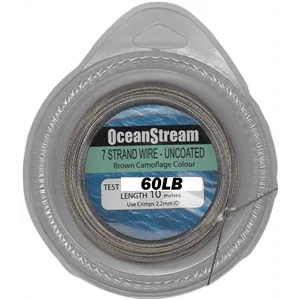 Ocean Stream 7 Strand Uncoated Wire - 10m by Ocean Stream at Addict Tackle