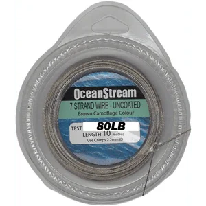 Ocean Stream 7 Strand Uncoated Wire - 10m by Ocean Stream at Addict Tackle