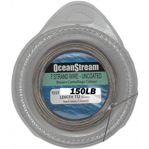 Ocean Stream 7 Strand Uncoated Wire - 10m by Ocean Stream at Addict Tackle