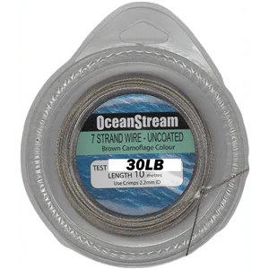 Ocean Stream 7 Strand Uncoated Wire - 10m by Ocean Stream at Addict Tackle