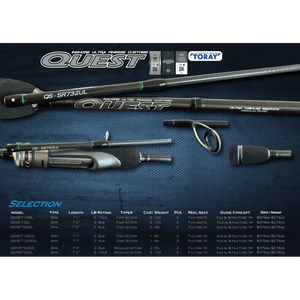 Oceans Legacy Quest Inshore Ultra Finesse Spin Rod - Addict Tackle