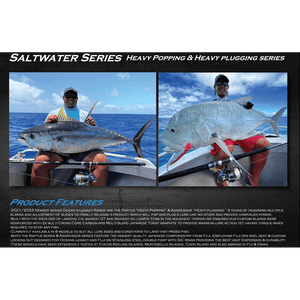 Oceans Legacy Raptus Popping Spin Rod - Addict Tackle