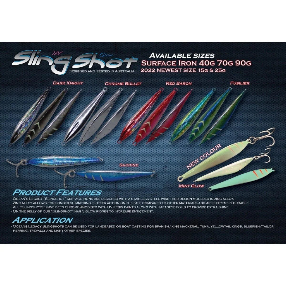 Oceans Legacy Sling Shot Lure 90g - Addict Tackle