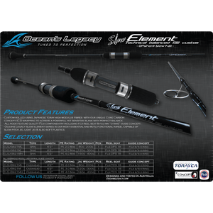 Oceans Legacy Slow Element Overhead Jigging Rod - Addict Tackle
