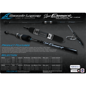Oceans Legacy Slow Element Overhead Jig Rod - Spiral Guide by Oceans Legacy at Addict Tackle