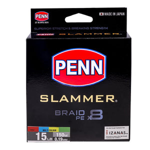 Penn Slammer Multi Colour Braid 150m - Addict Tackle