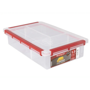 Plano Stowaway 1 - 3 Compartment Waterproof Tackle Tray - Addict Tackle