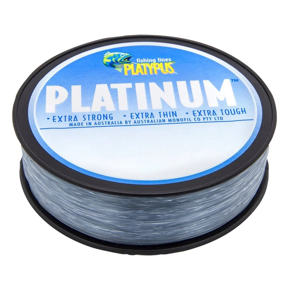 Platypus Platinum Monofilament Line 300m - Grey - Addict Tackle