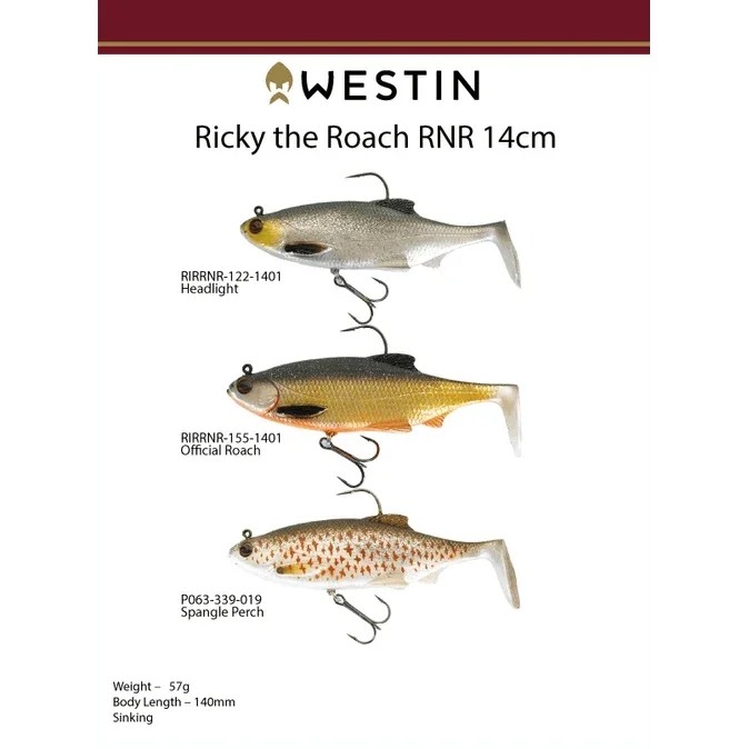Westin Ricky The Roach RNR Rigged Soft Plastic 14cm by Westin at Addict Tackle