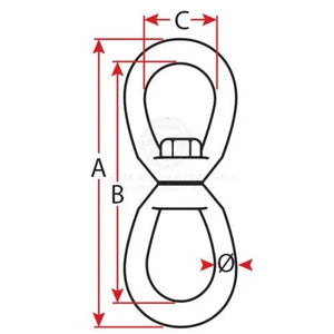 MOORING SWIVEL - HEAVY DUTY - Addict Tackle