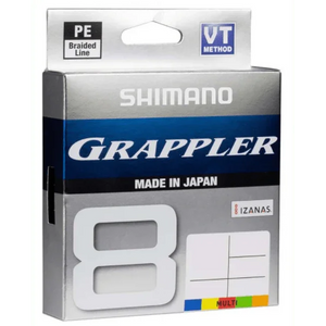 Shimano Grappler 8 PE Braid Multi Colour 300m - Addict Tackle