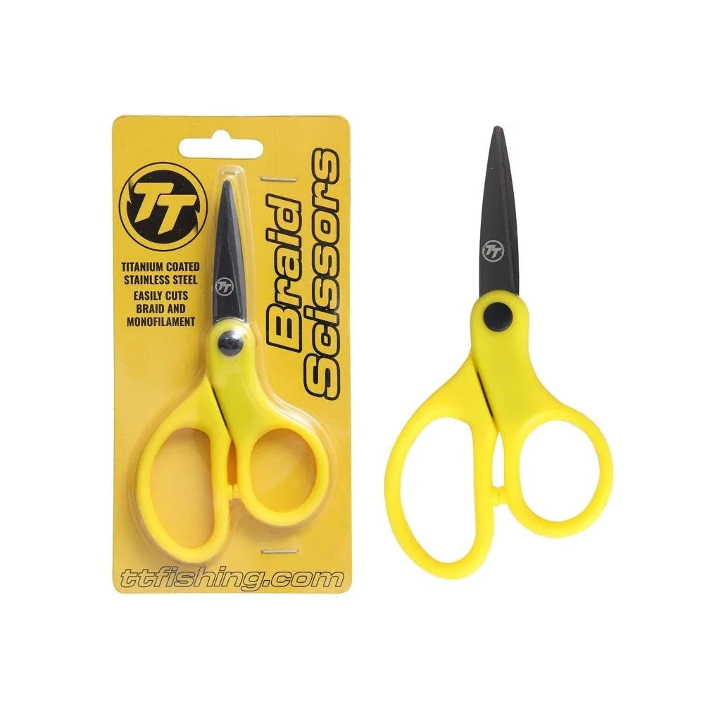 TT Stainless Steel 5" Braid Scissors - Addict Tackle