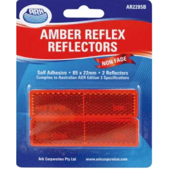 Trailer Self Adhesive 22x85mm Clearance Reflector - Addict Tackle