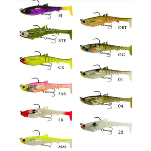 Zerek Flat Shad X Jighead Soft Plastic - 90mm - 8 Gram - Addict Tackle