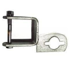 2" X 2" Clamp On + Flag Gal Support Bracket