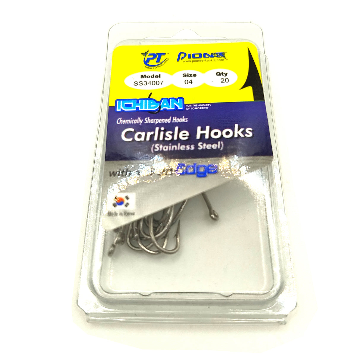 Pioneer Carlisle Long Shank Stainless Steel Hook