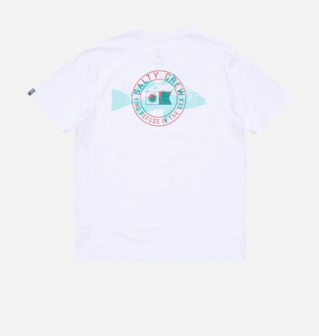 Salty Crew Kritter Stamp Premium SS Tee White