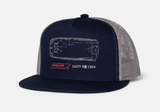 Salty Crew Whaler Trucker Cap in Navy i