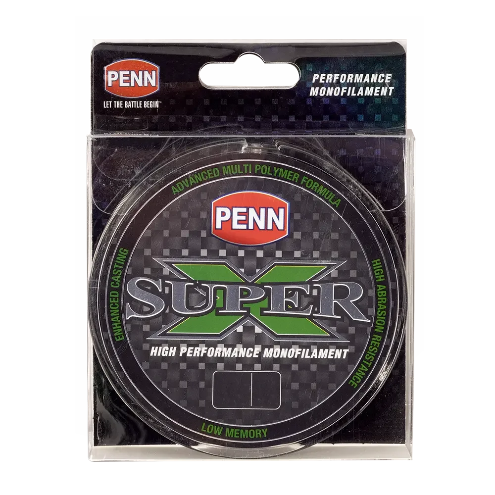 Penn Super X Monofilament Line Green 300m