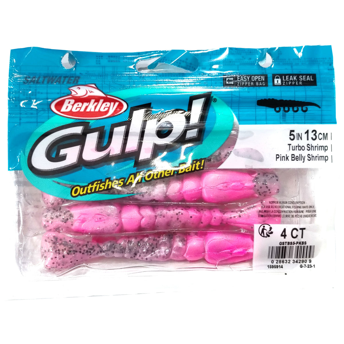 Berkley Gulp Turbo Shrimp 5in Soft Plastic (CLEARANCE PRODUCT)