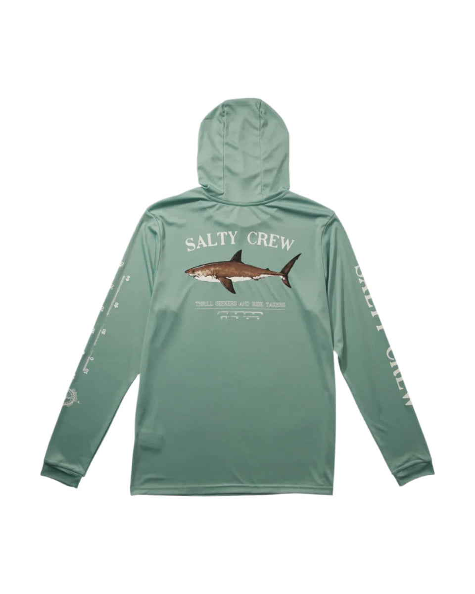 Salty Crew Bruce Hood Sunshirt Mackeral - Addict Tackle