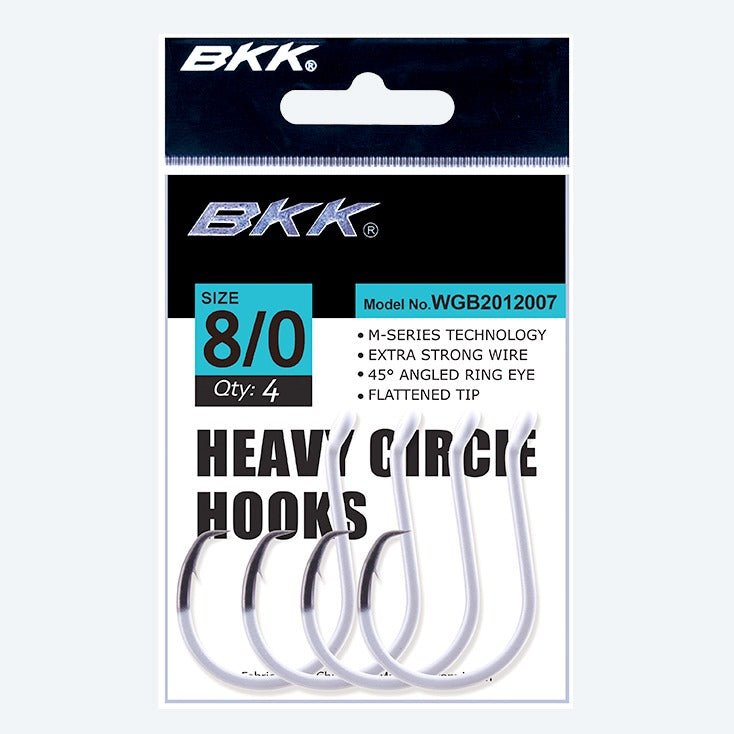 BKK Offset Heavy Circle Glow Hooks - Addict Tackle