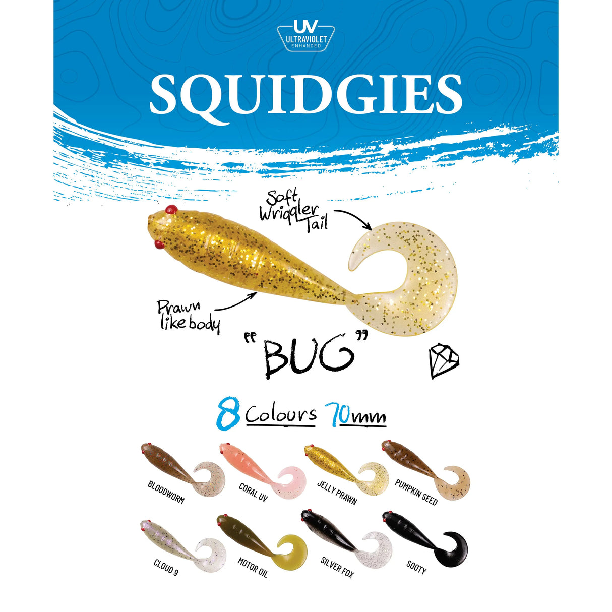 Shimano Squidgies Bug 70mm