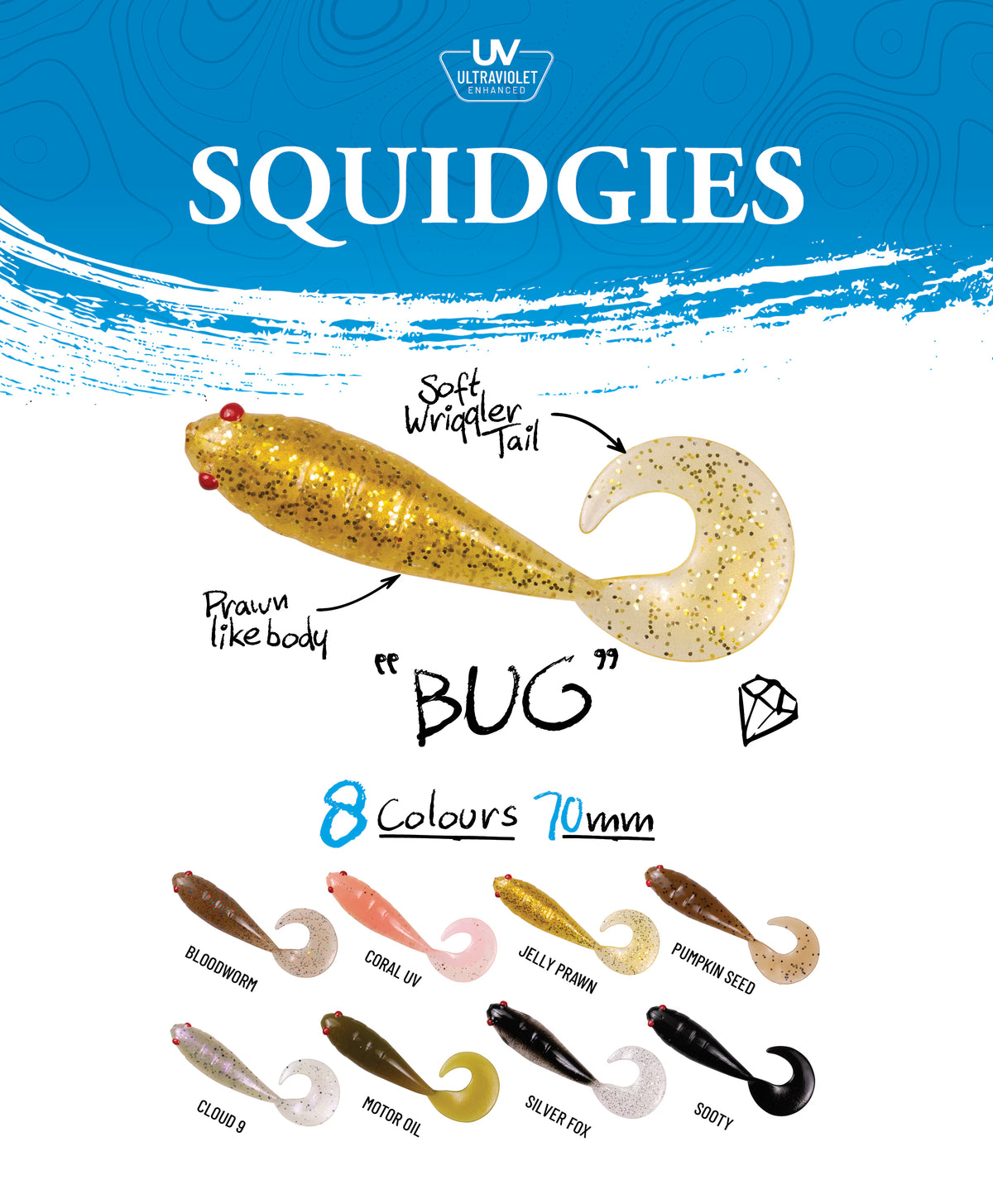 Shimano Squidgies Bug 70mm